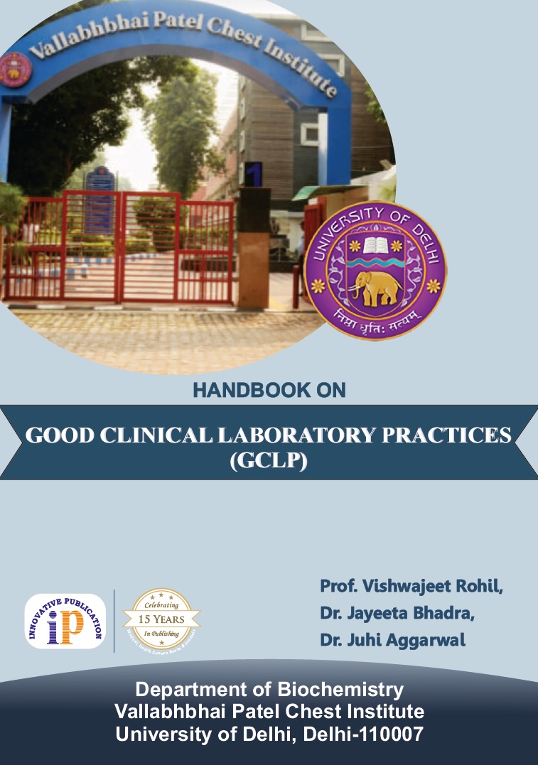 Handbook on Good Clinical Laboratory Practices (GCLP) - 