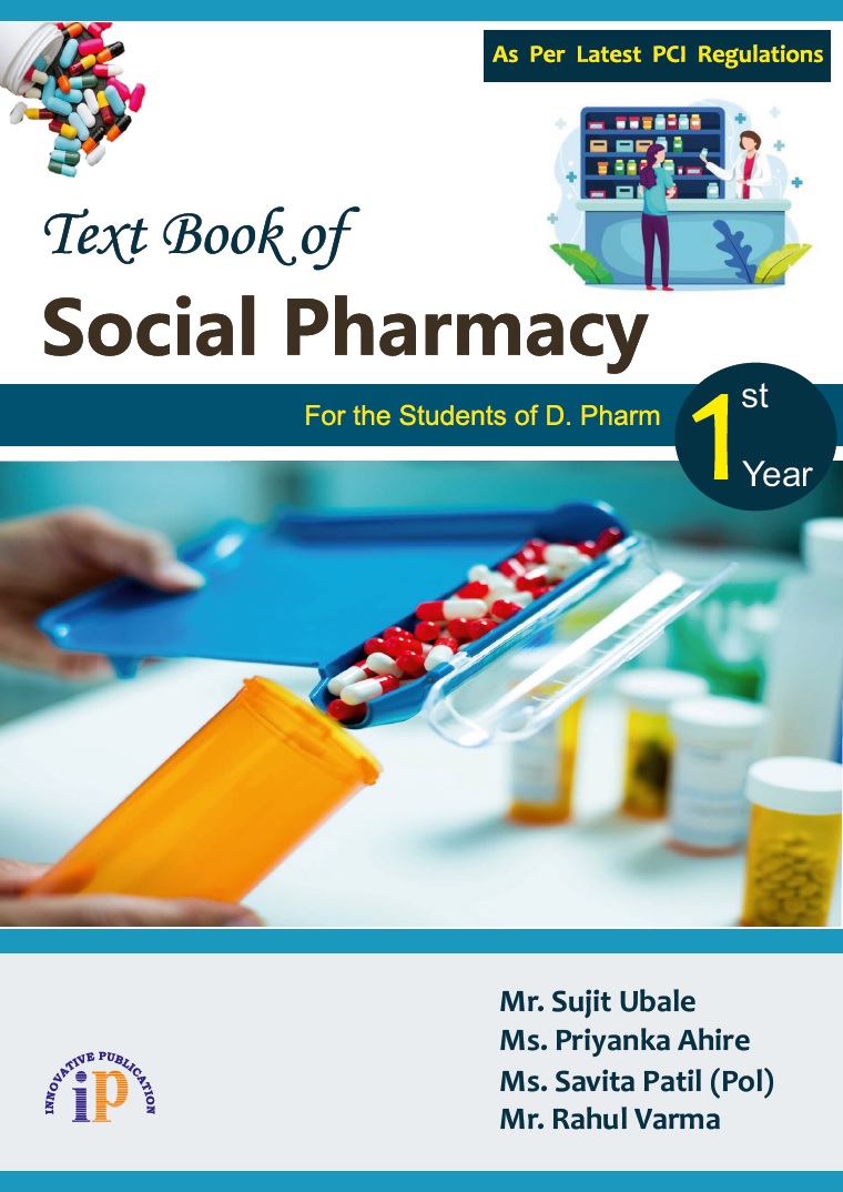 Text Book of Social Pharmacy for the Students of D. Pharm 1st Year - Social pharmacy